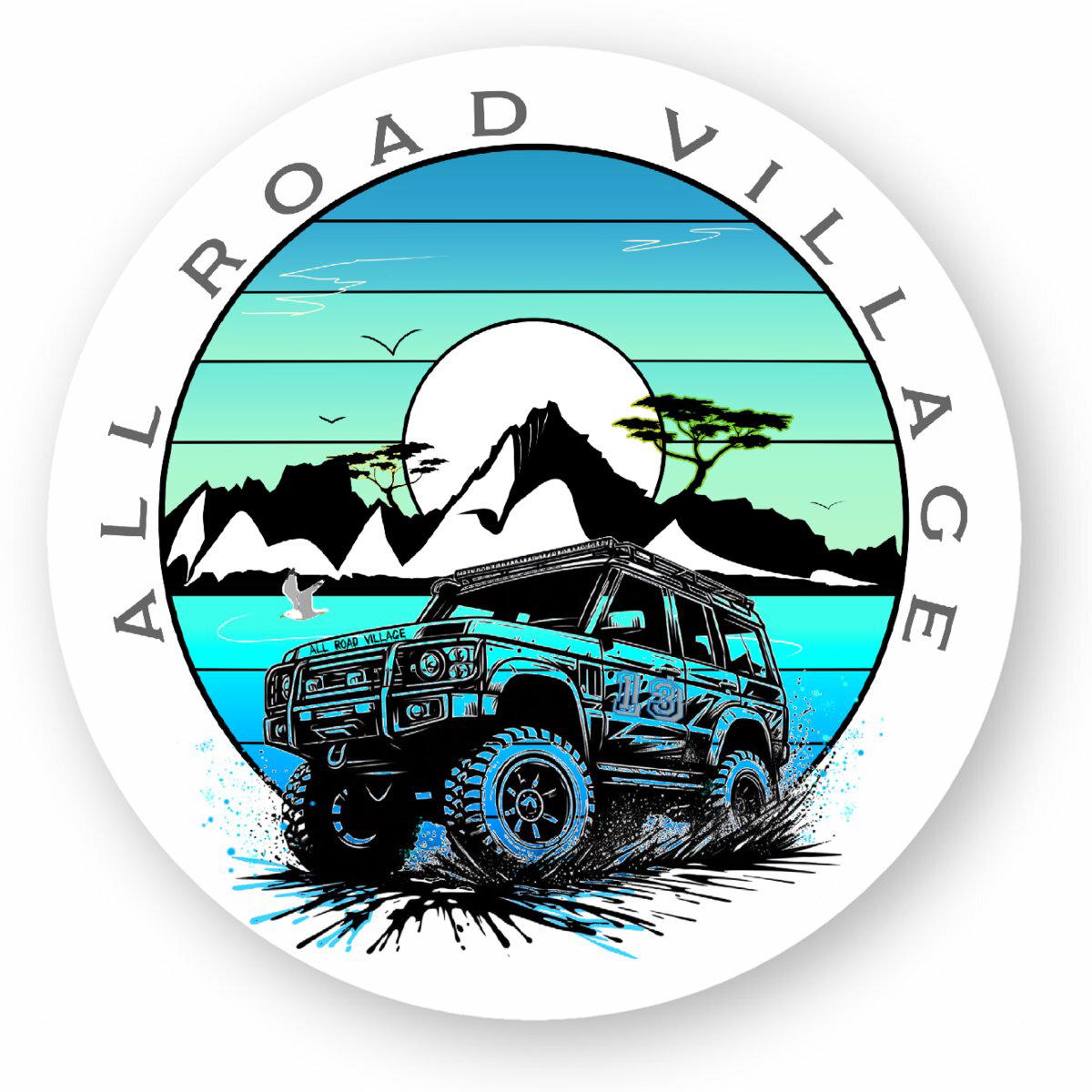 Autocollant Rond Aventure Calanques Marseille