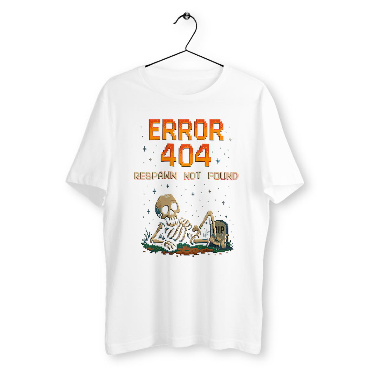 Error 404 Respawn not Found - Retro Gaming Glitch Art RIP - Image