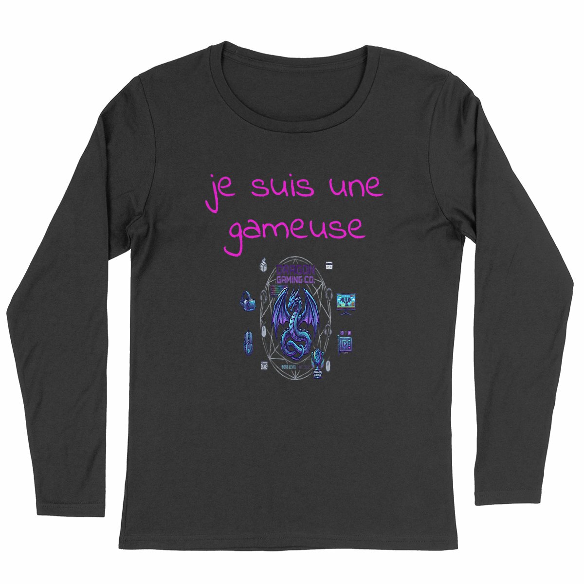 Image back T-shirt gameuse