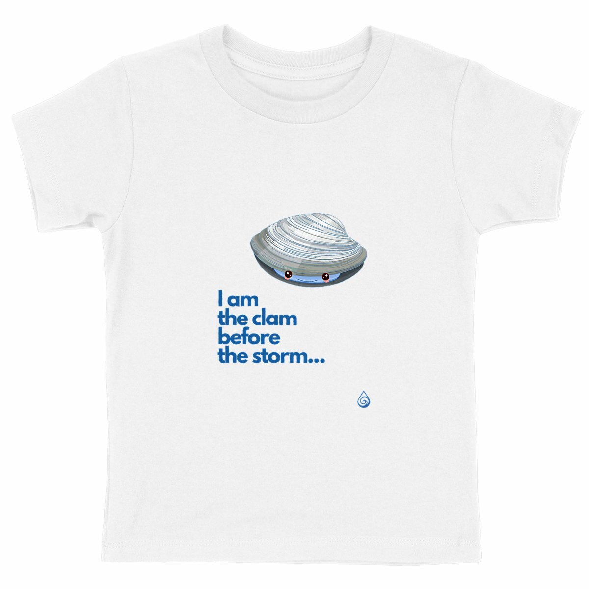 Image front T-shirt I am the clam Enfant