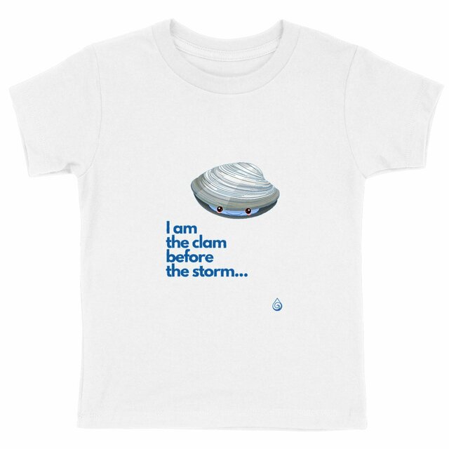 Image front T-shirt I am the clam Enfant