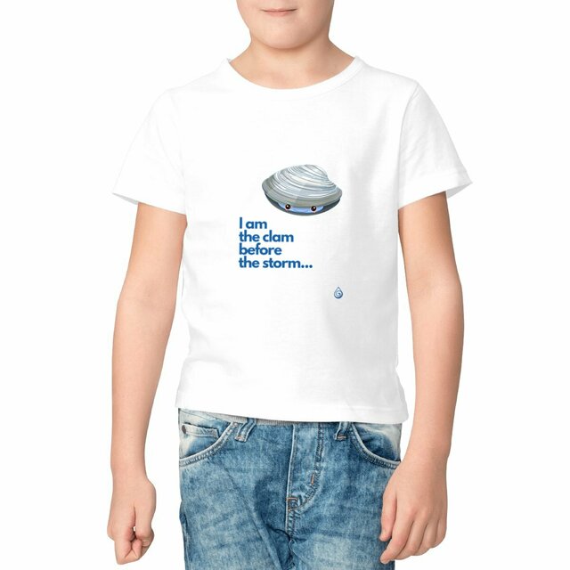 Image front T-shirt I am the clam Enfant