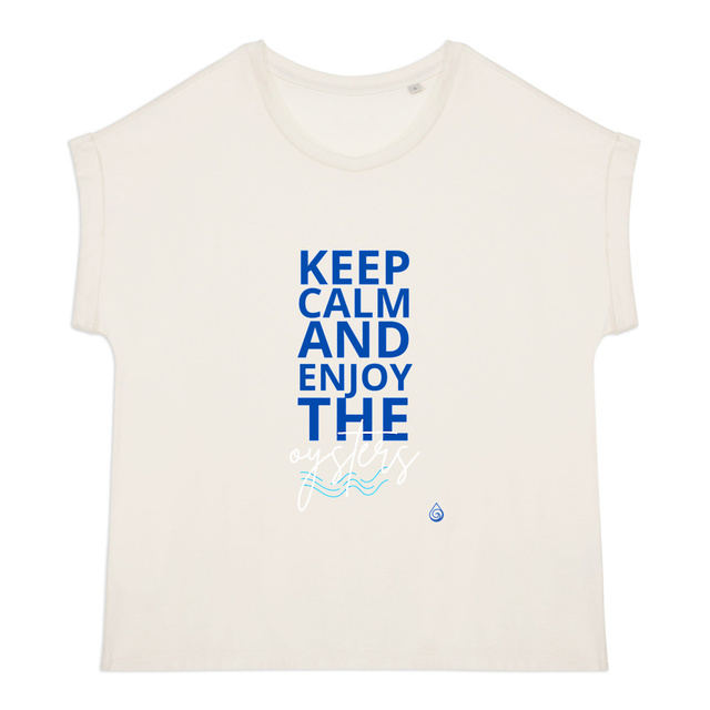 Image front T-shirt Keep calm Femme