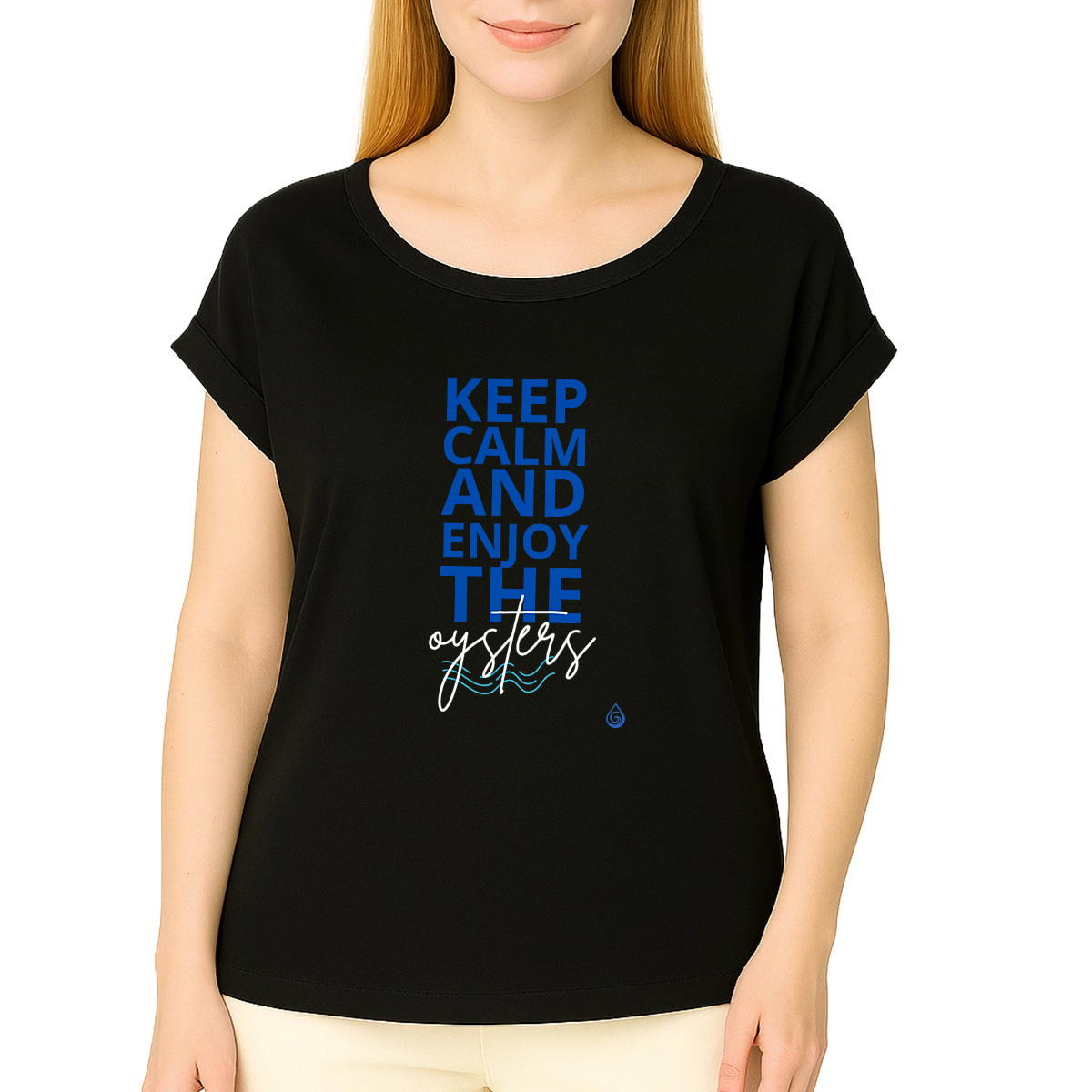 Image front T-shirt Keep calm Femme