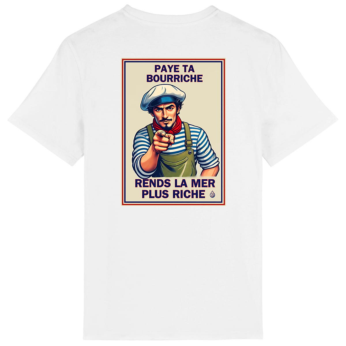 Image front T-shirt Paye ta bourriche imprimé dos Adulte