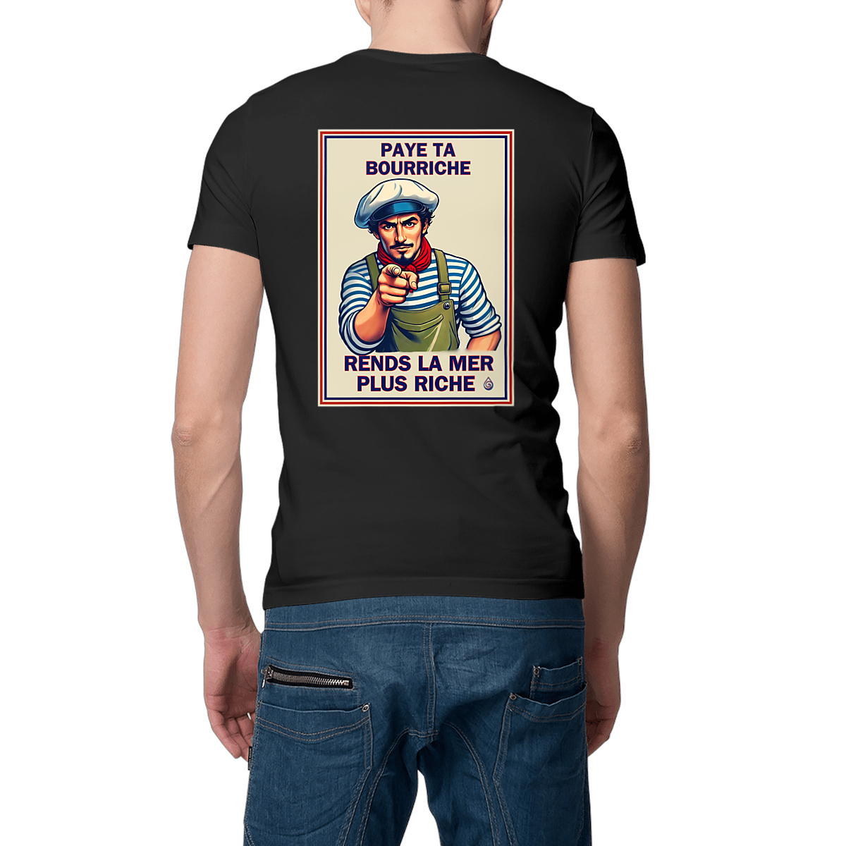 Image front T-shirt Paye ta bourriche imprimé dos Adulte