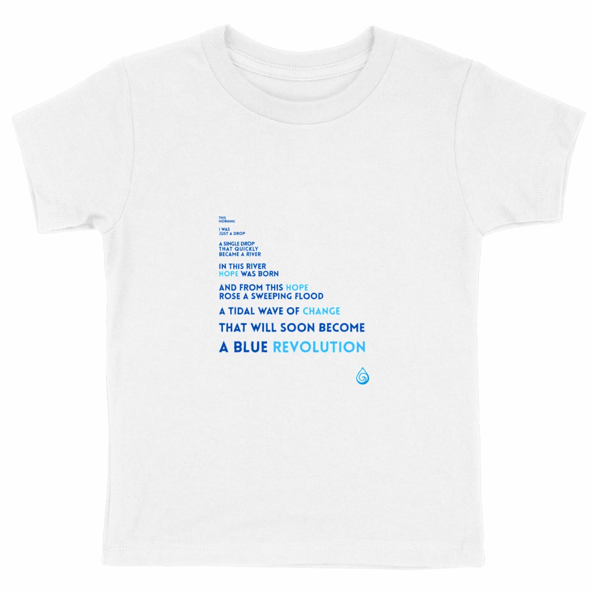 Image front T-shirt Enfant Blue revolution