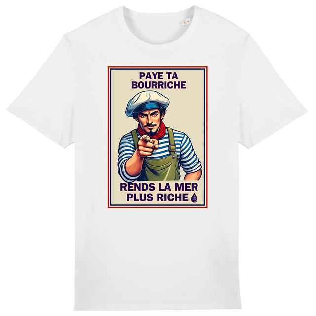Image front T Shirt Paye ta bourriche imprimé devant