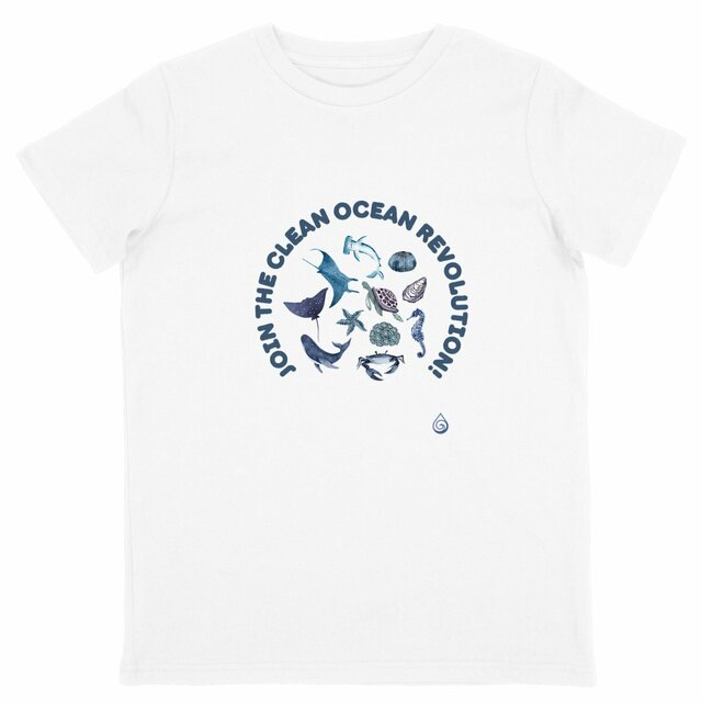 Image front T-shirt Enfant Join the clean revolution