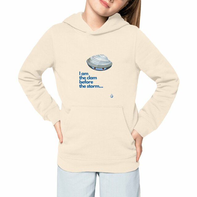Image front Hoodie I am the clam Enfant