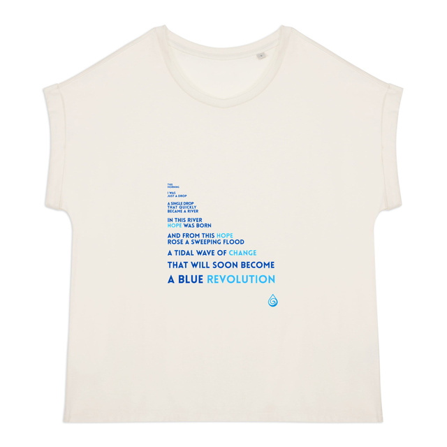 Image front T-shirt Blue revolution femme