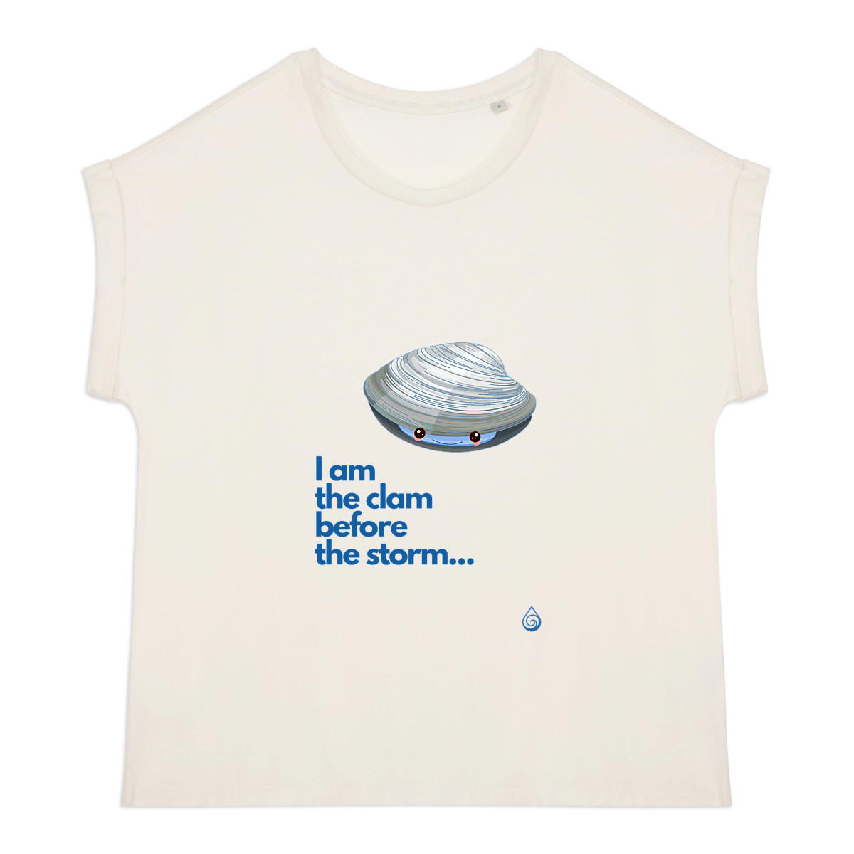 Image front T-shirt I am the clam  Femme