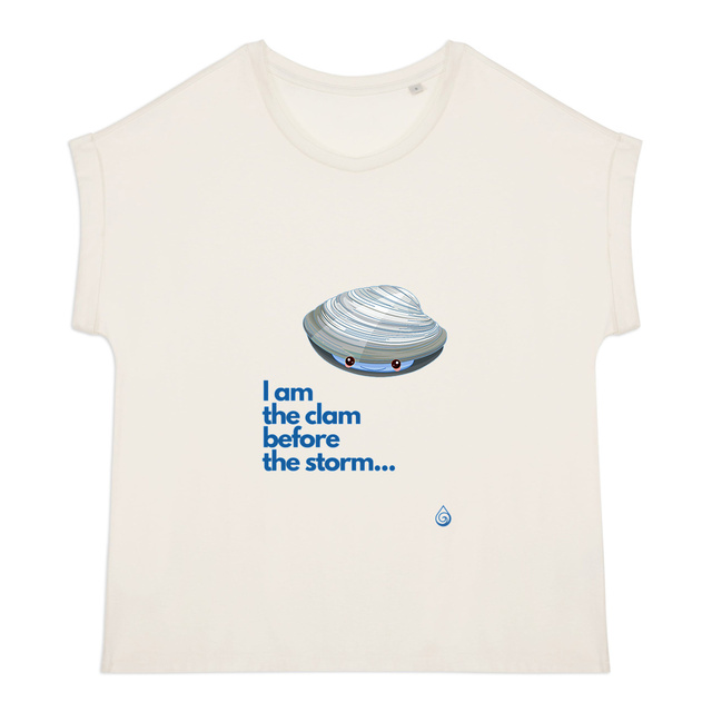 Image front T-shirt I am the clam  Femme