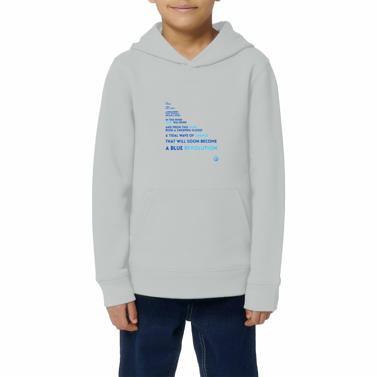 Image front Hoodie Enfant Blue revolution