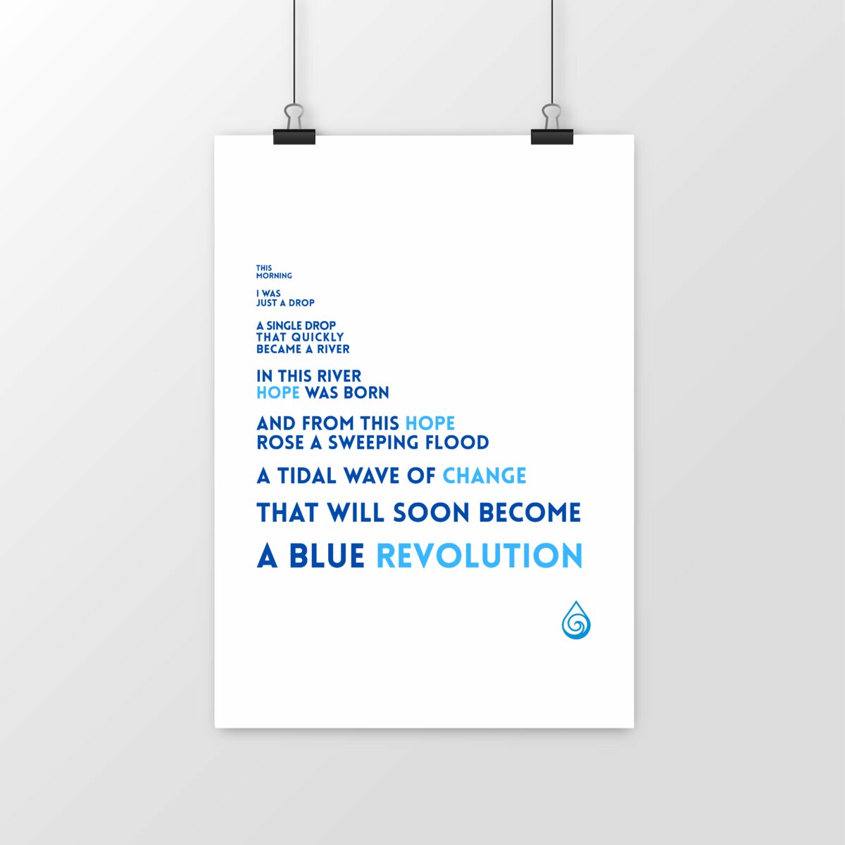 Image front Poster blue revolution
