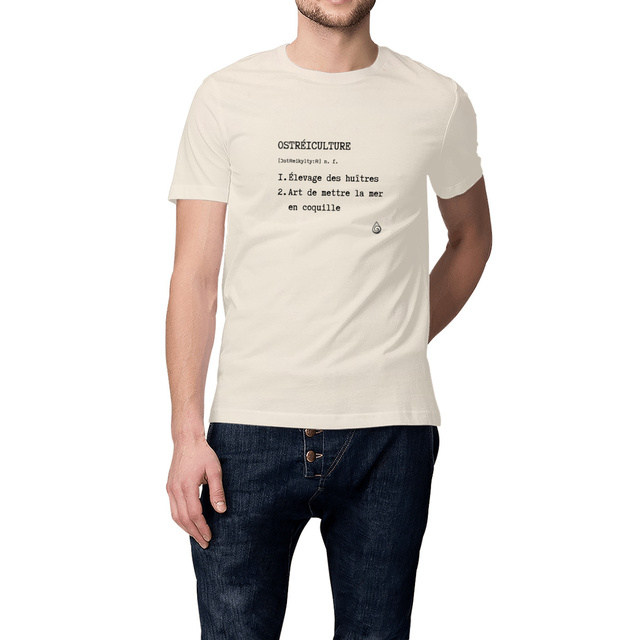 Image front T-shirt Ostréiculture Light