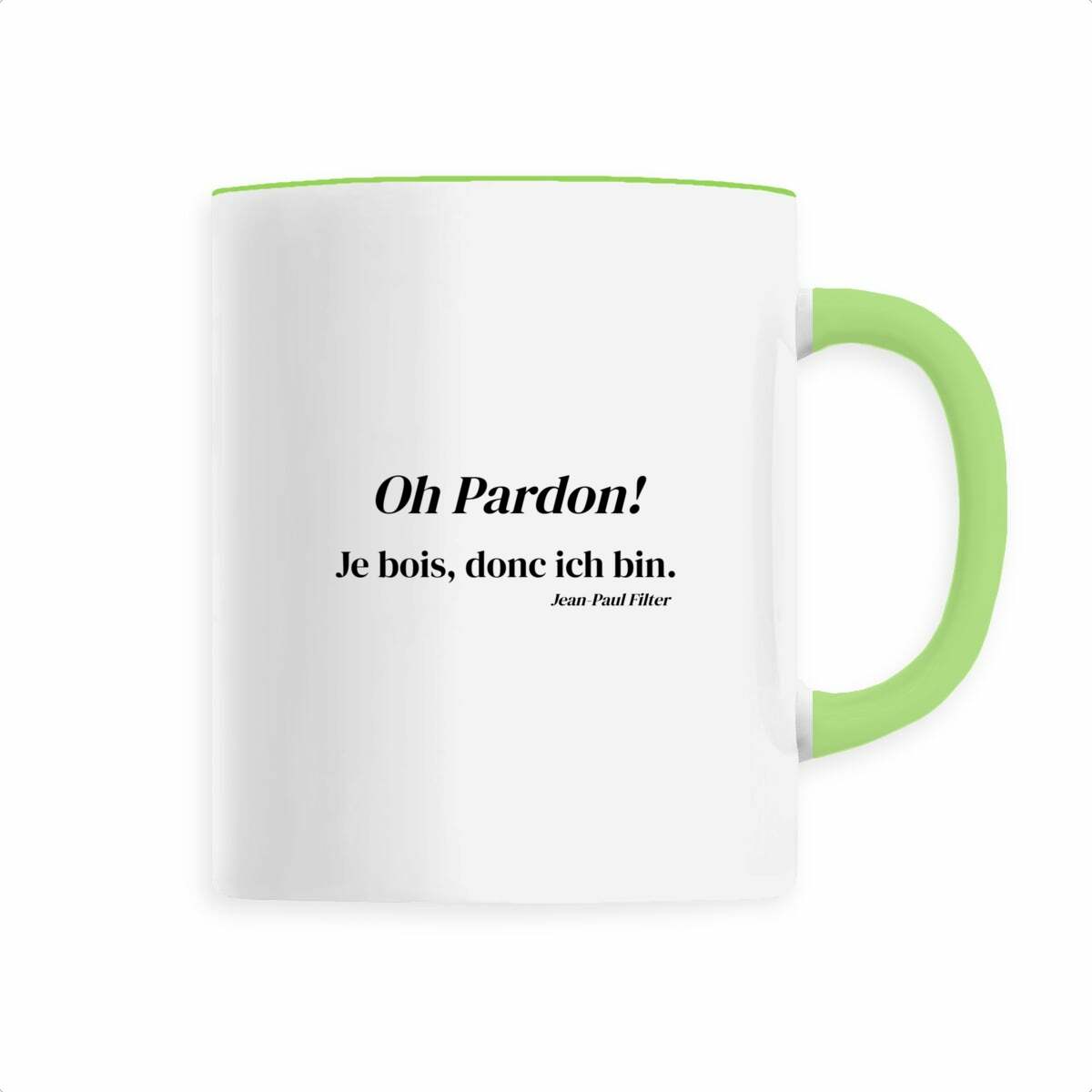 Image back Je bois, donc ich bin.