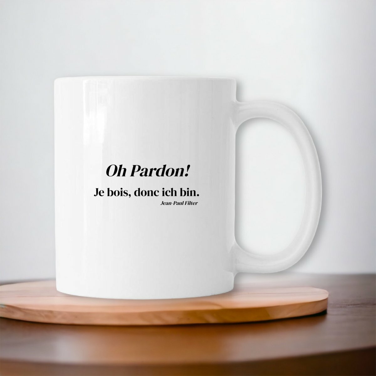 Image front Je bois, donc ich bin.