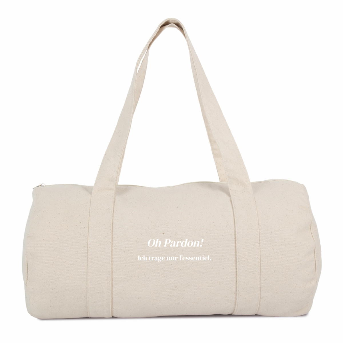 Image back Sac Polochon - Ich trage nur l’essentiel.