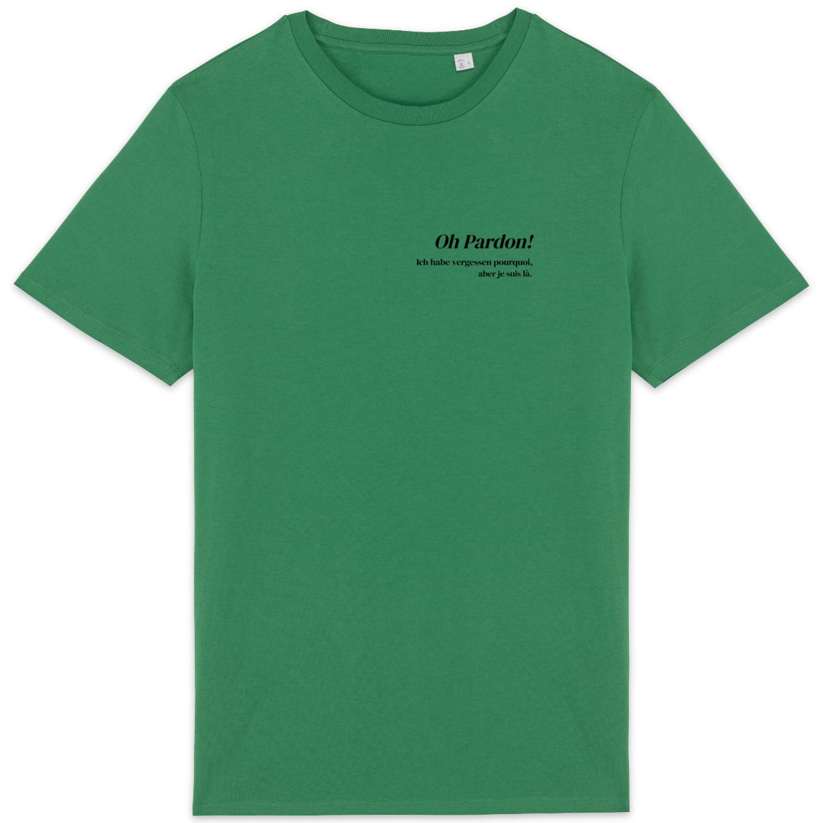 Image back Bio T Shirt - Ich habe vergessen pourquoi, aber je suis là.