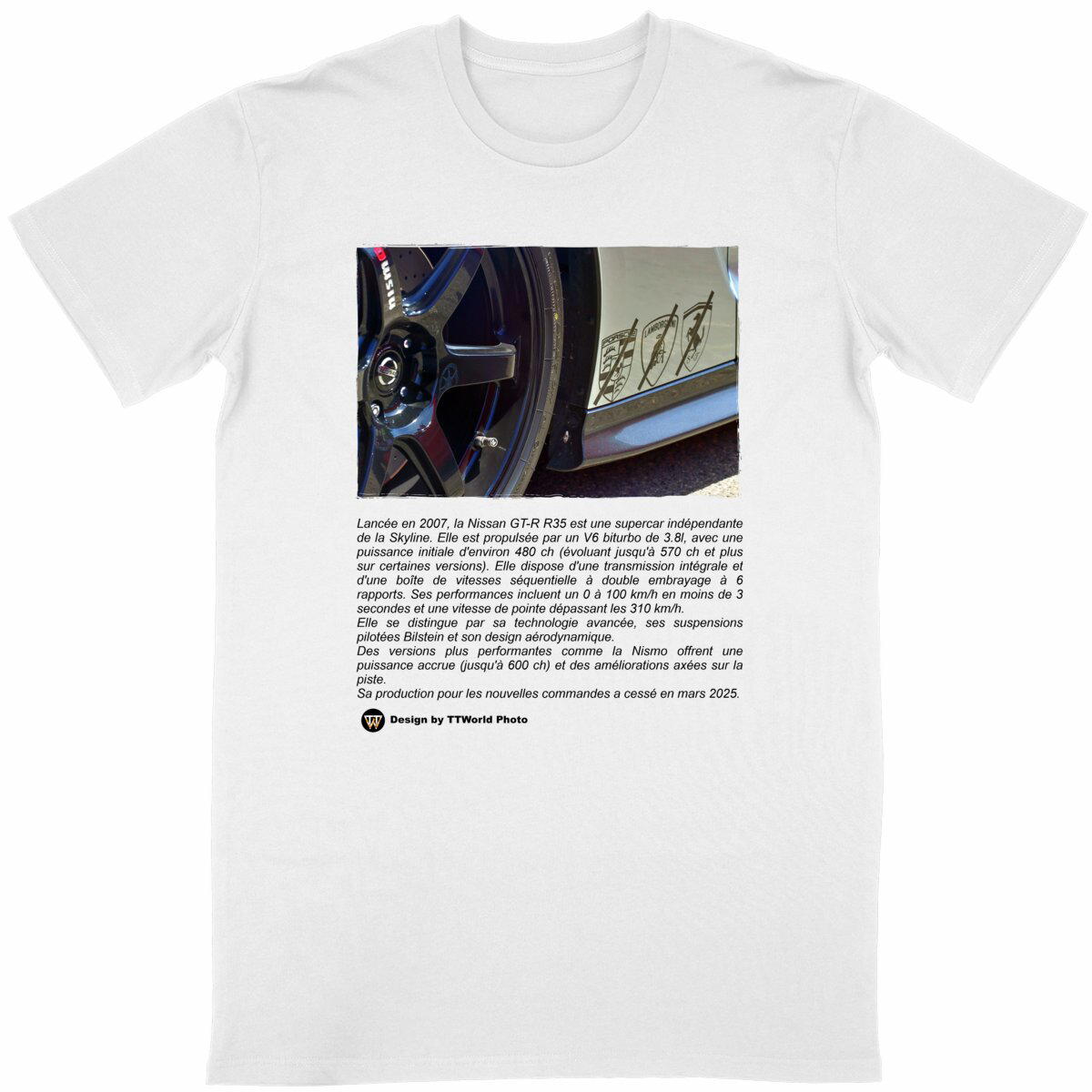T-shirt Unisexe Classique - Nissan GTR - Image