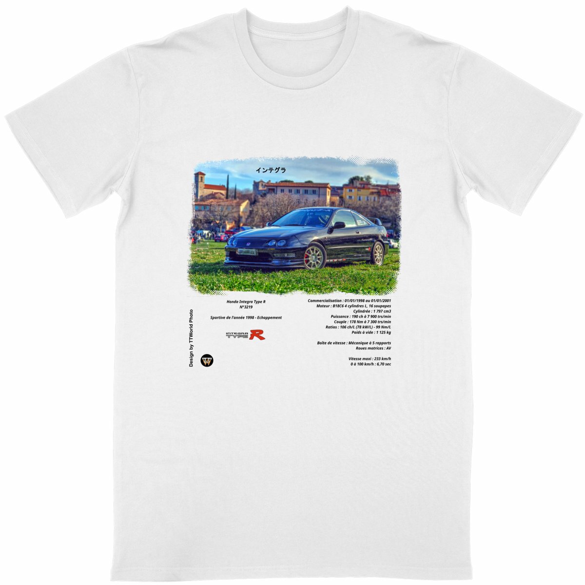 T-shirt Unisexe Classique - Honda Integra Type R - Image