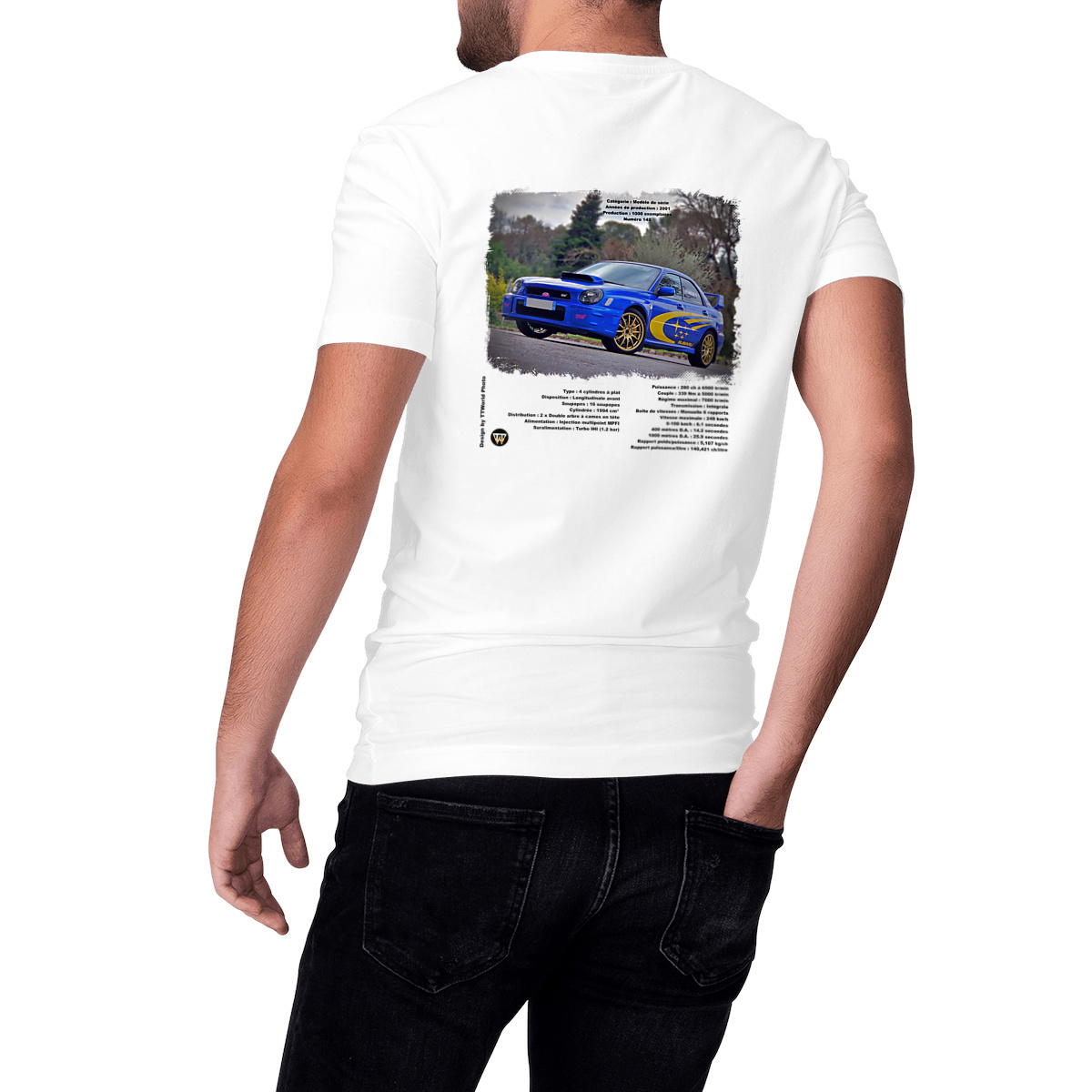 T-shirt Unisexe épais - Subaru WRX STI Prodrive