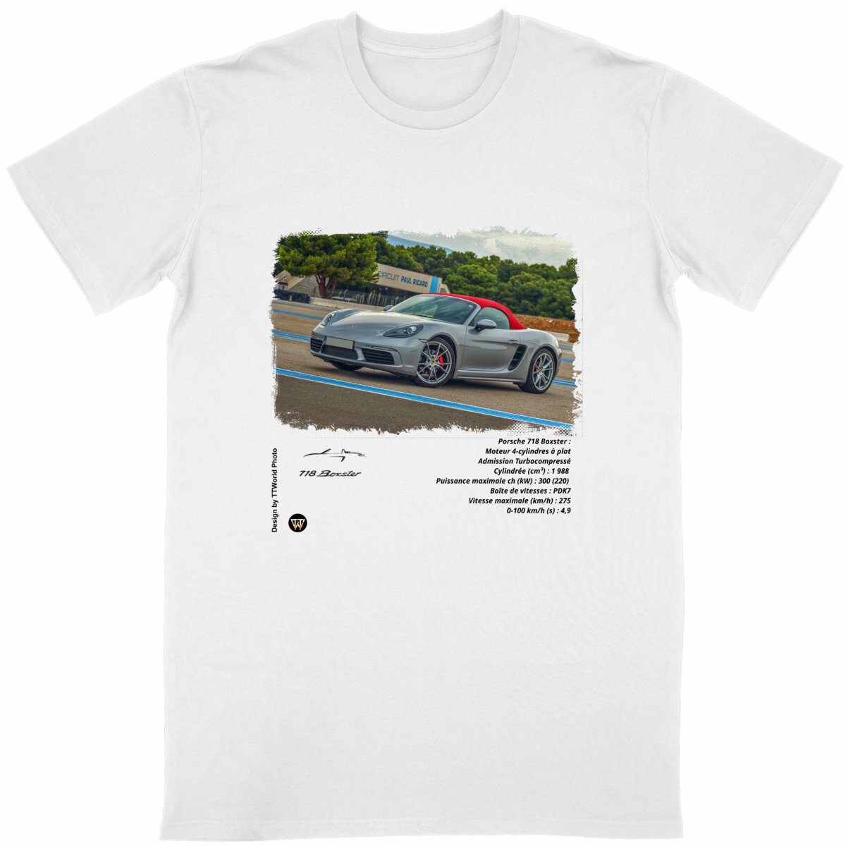 T-shirt Unisexe Classique - Porsche 718 Boxter - Image