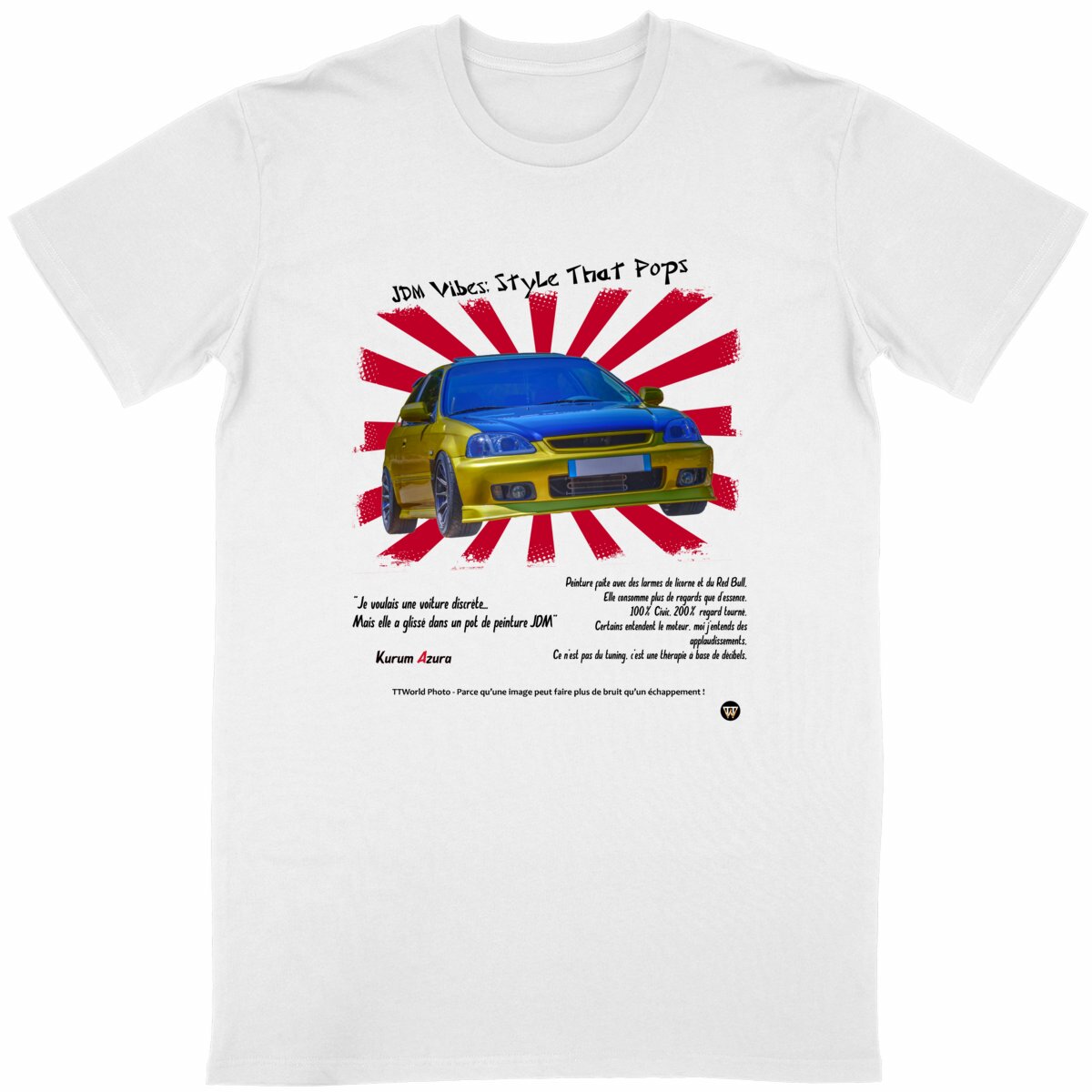 T-shirt Unisexe Classique Honda Civic EK4 - Image