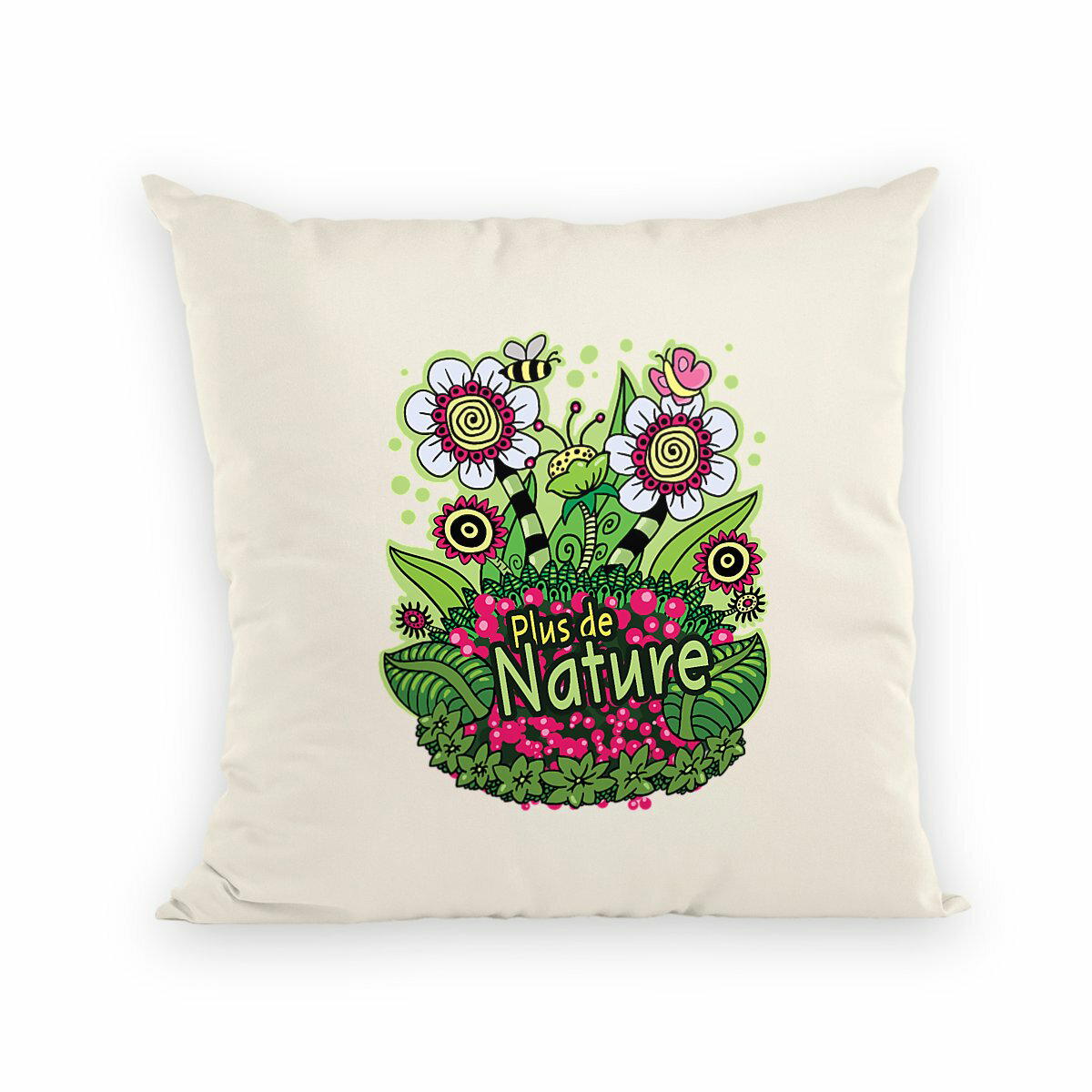 Image back "Plus de Nature" Coussin - Premium +