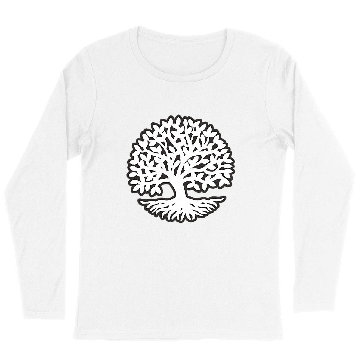 Image back Arbre de vie - T-shirt Femme manches longues
