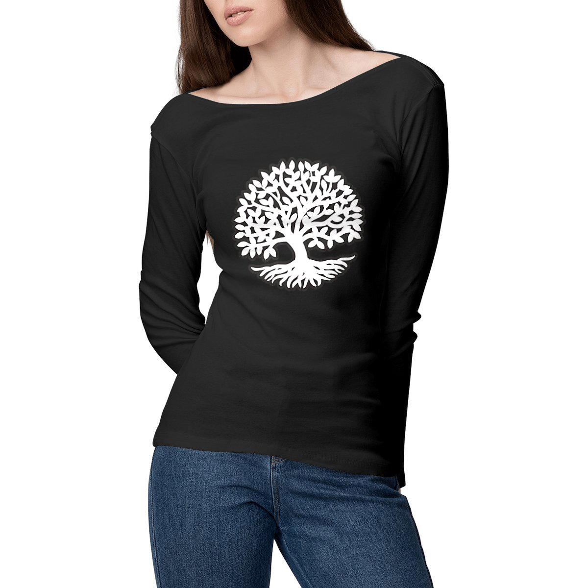 Image front Arbre de vie - T-shirt Femme manches longues