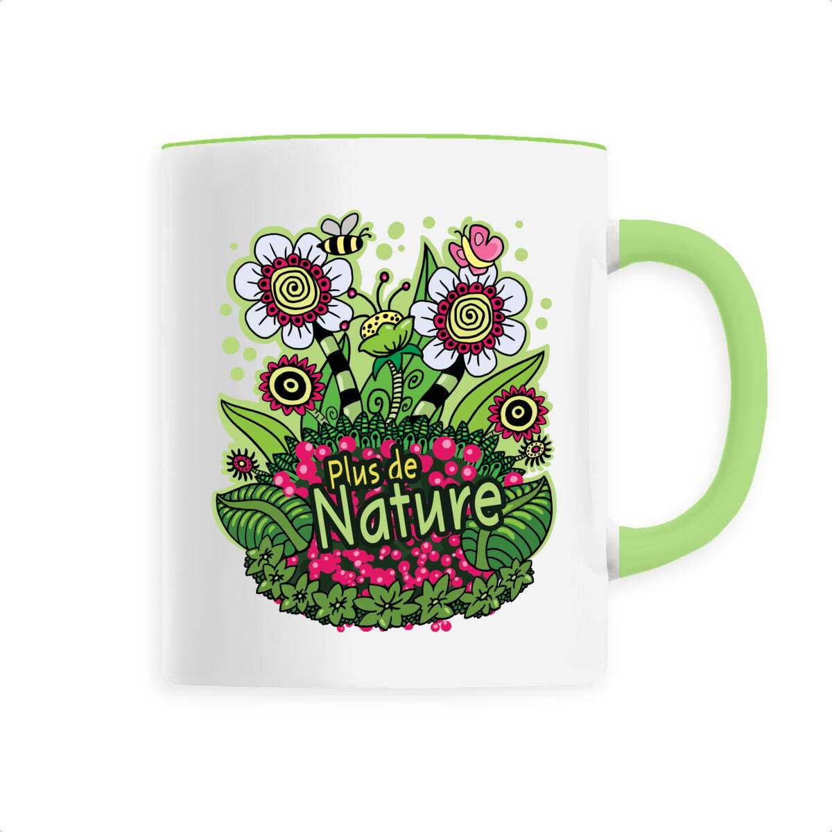 Image back "Plus de Nature" Mug céramique - Premium