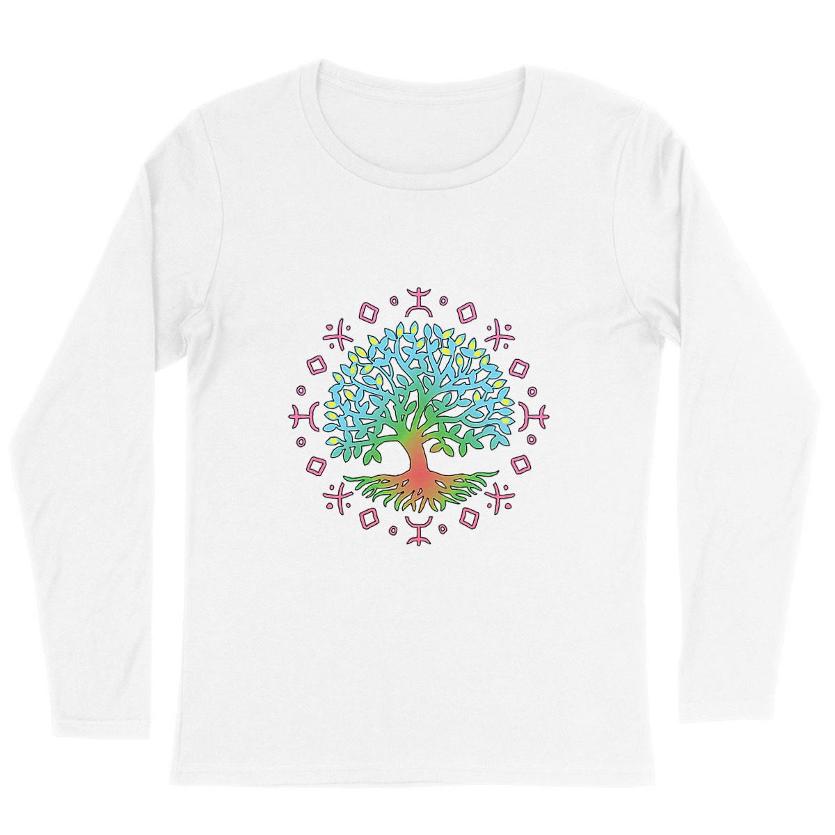 Image back T-shirt Femme manches longues - Arbre de vie