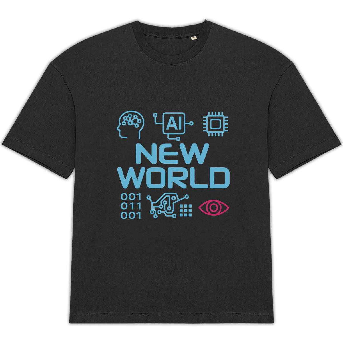 Image back T-shirt Unisexe Oversized New World