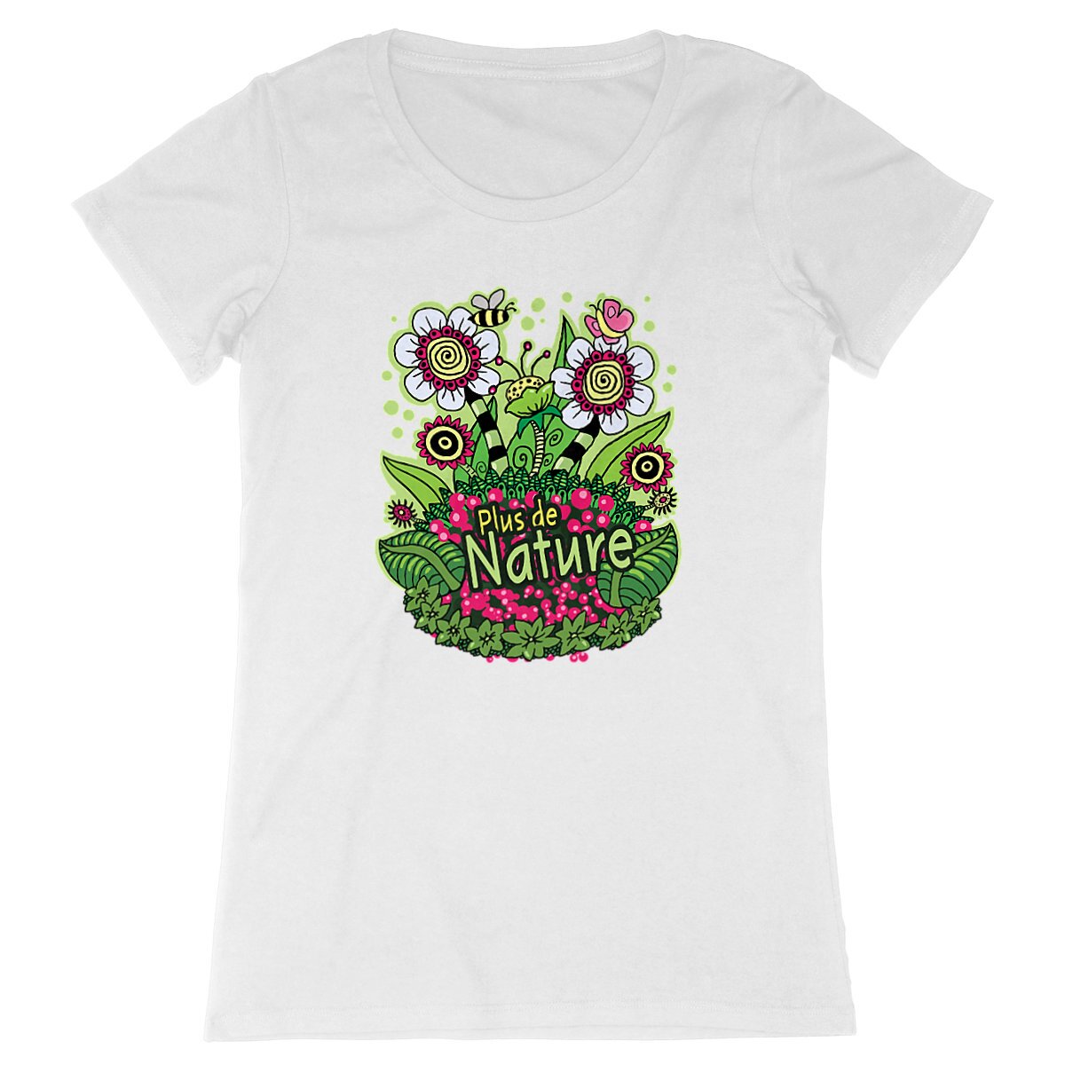 Image front "Plus de Nature" T-shirt Femme - Premium Plus