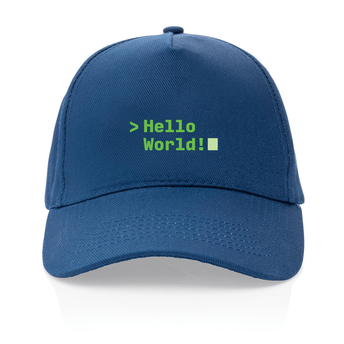Image back Casquette "Hello World!" 100% recyclée - Premium