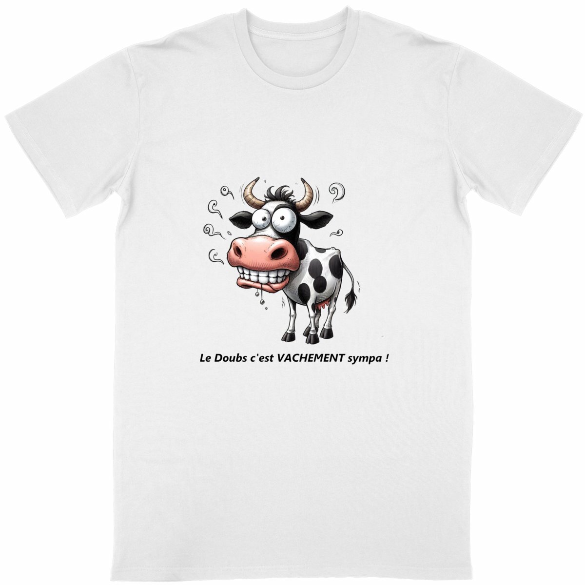VACHE T-Shirt mixte en coton bio  - Image