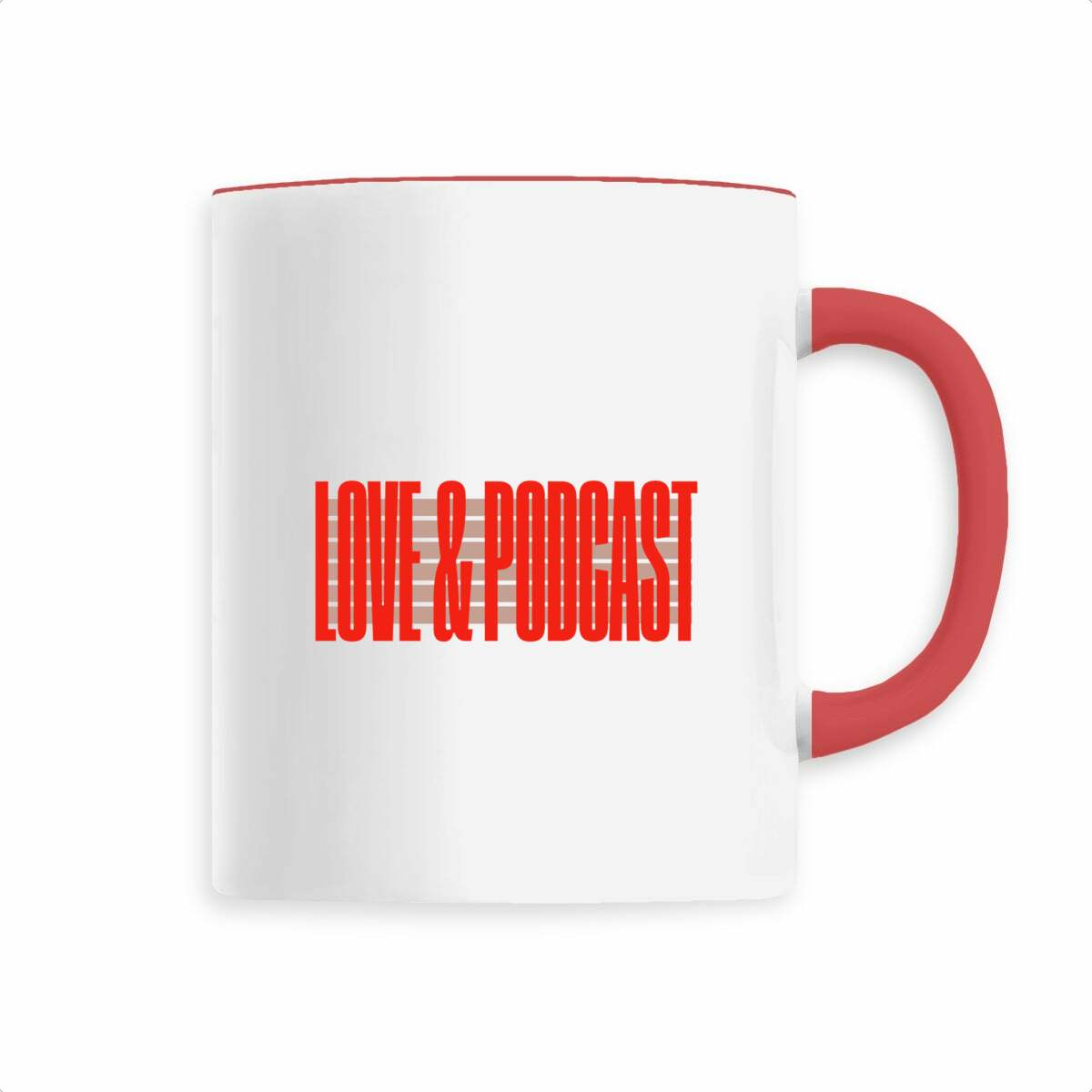 Love & Podcast ceramic mug