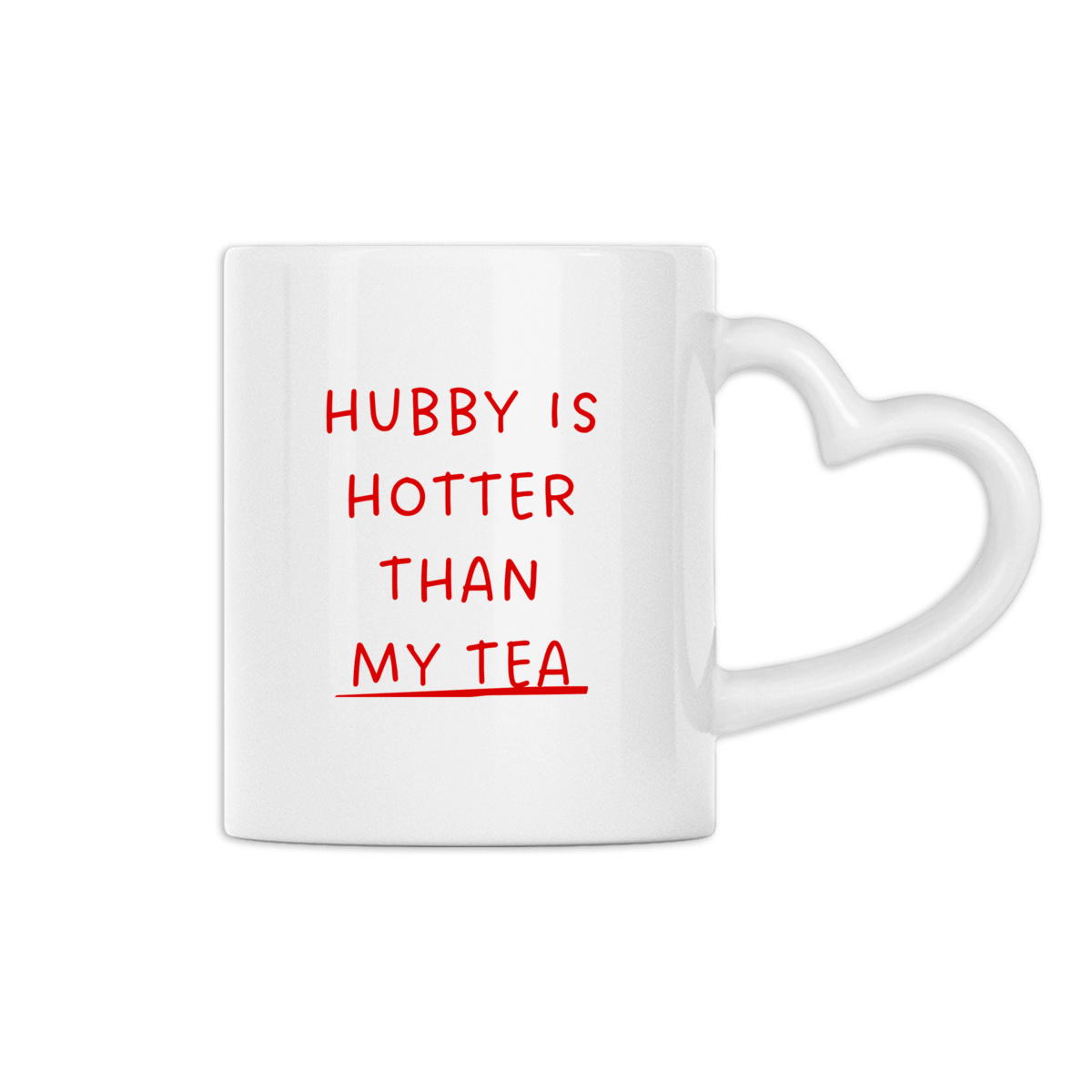 Wifey & Hubby Mugs Hotter Than Your Tea  - Image