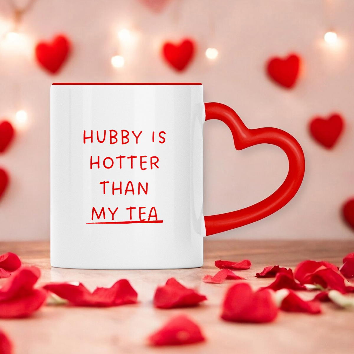 Wifey & Hubby Mugs Hotter Than Your Tea 