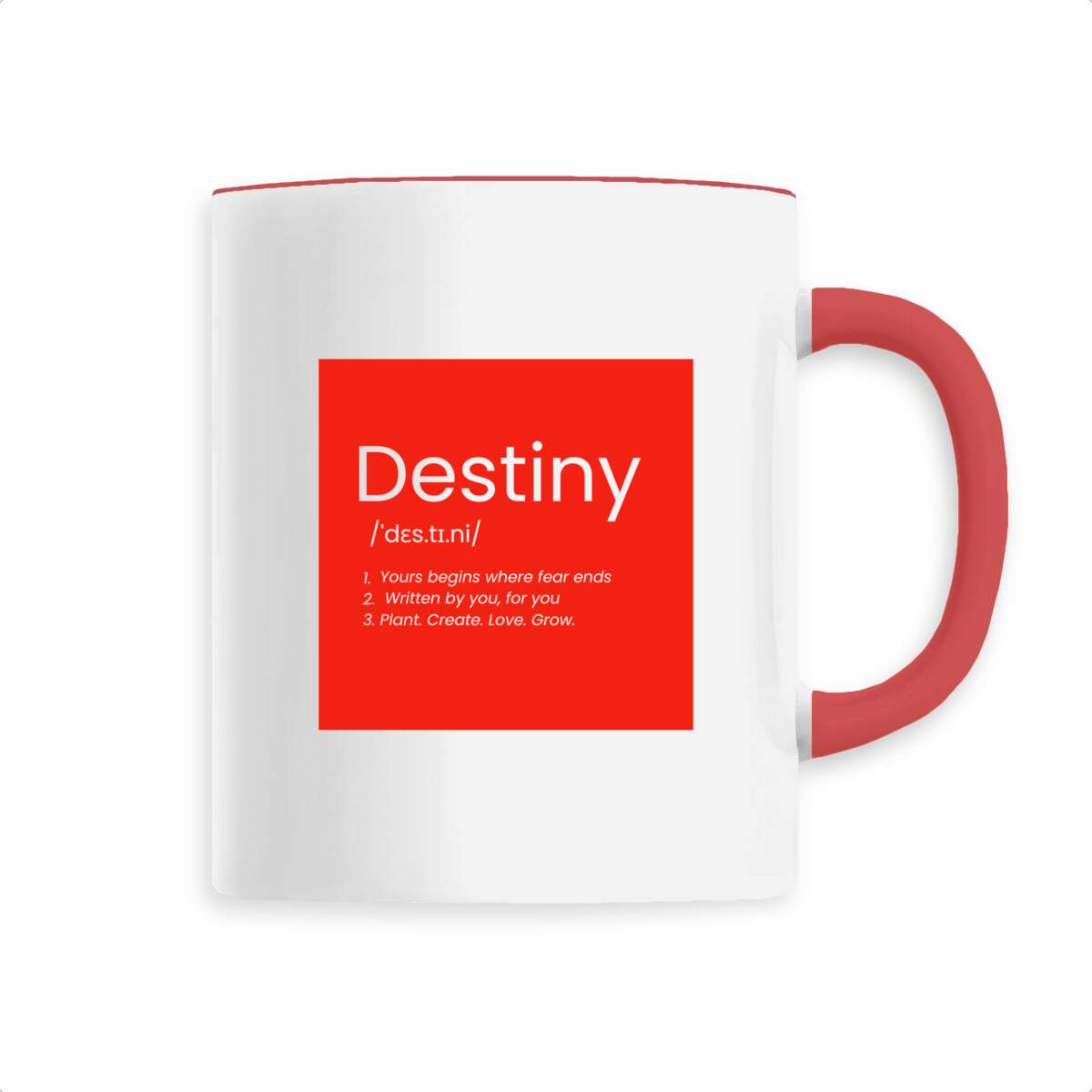 Destiny Red ceramic mug  - Image