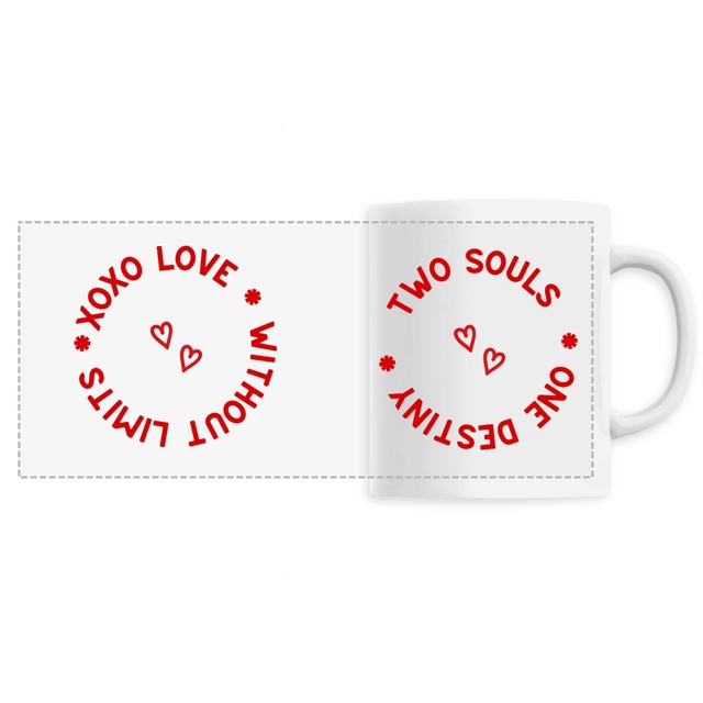 Ceramic Mug – Two Souls Panoramique | Love Collection 