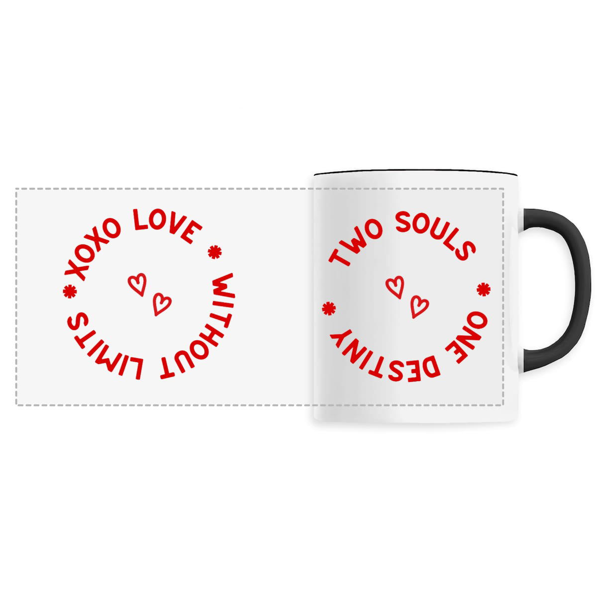 Ceramic Mug – Two Souls Panoramique | Love Collection  - Image