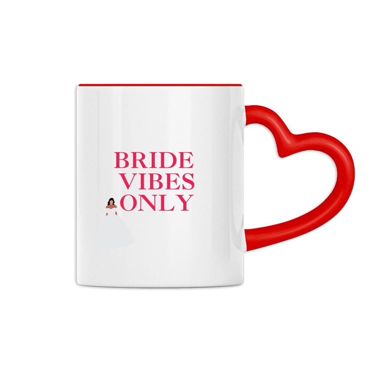  Mug à anse en forme de cœur – Bride Vibes Only | Collection Love Celebration  - Image