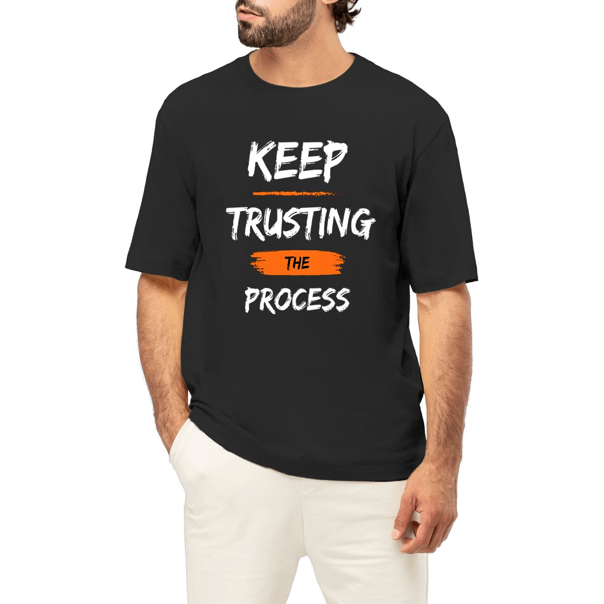Image front Keep Trusting The Process Oversized Fit