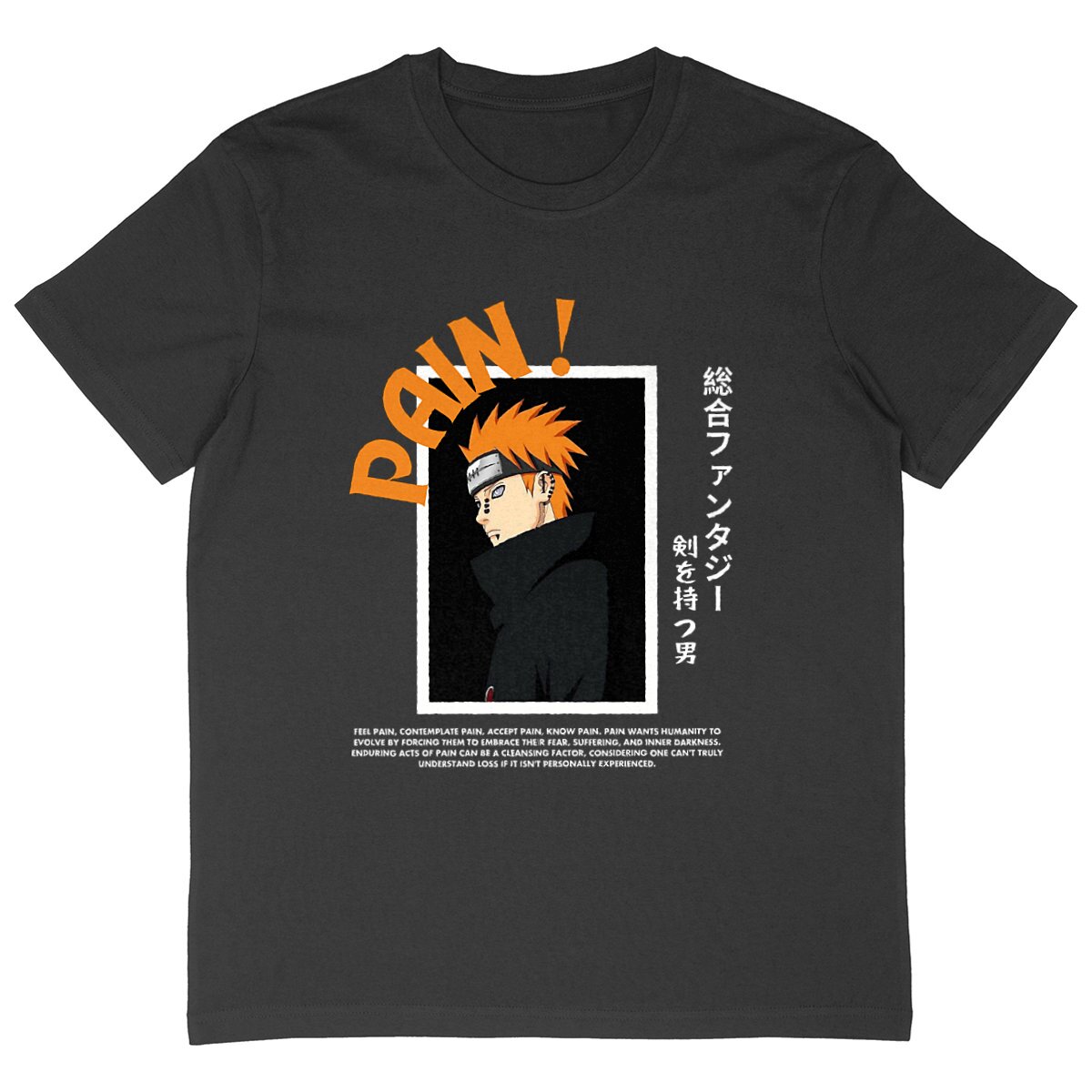 Image back Pain Naruto Oversize Fit T-shirt E1