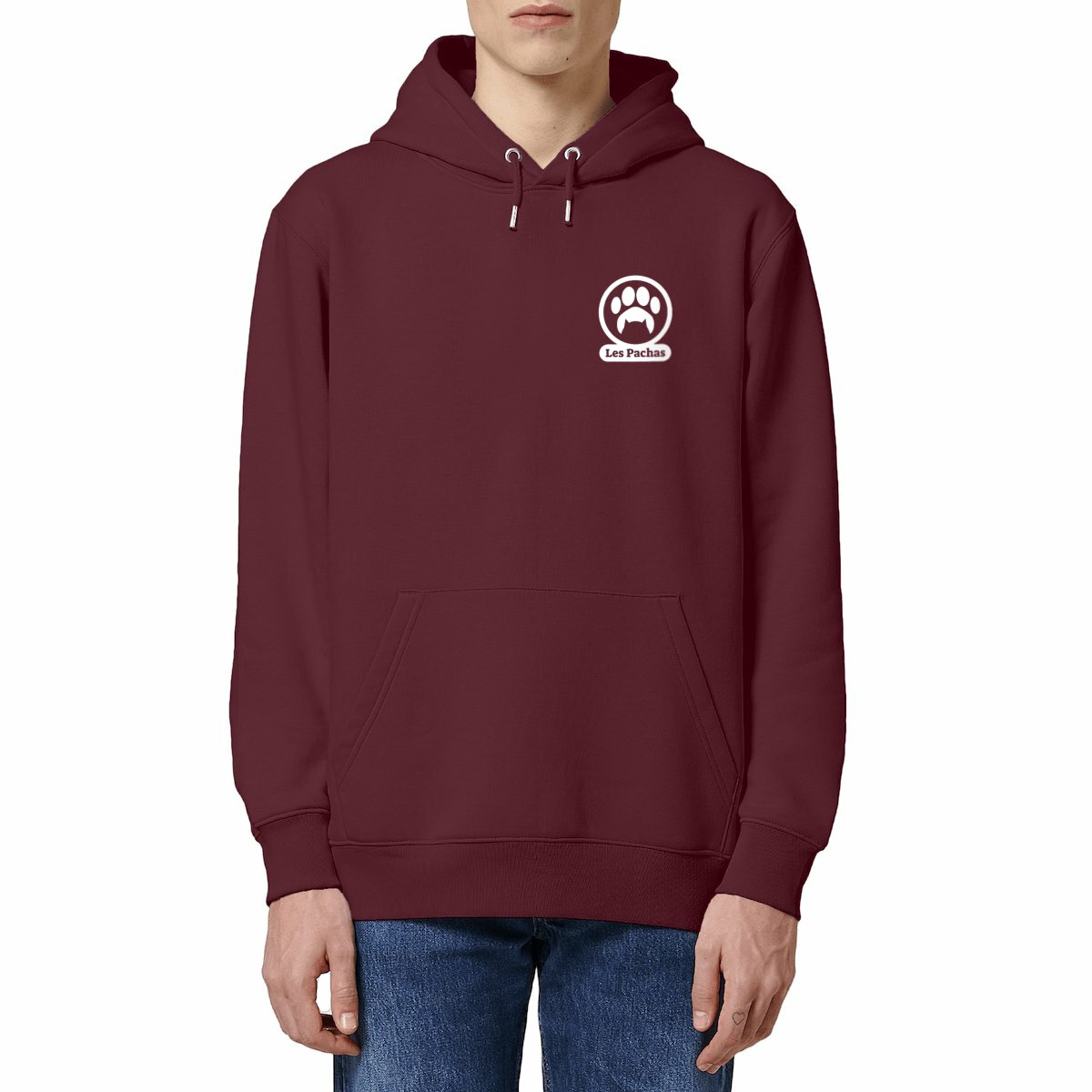 Hoodie épais unisexe (logo blanc)