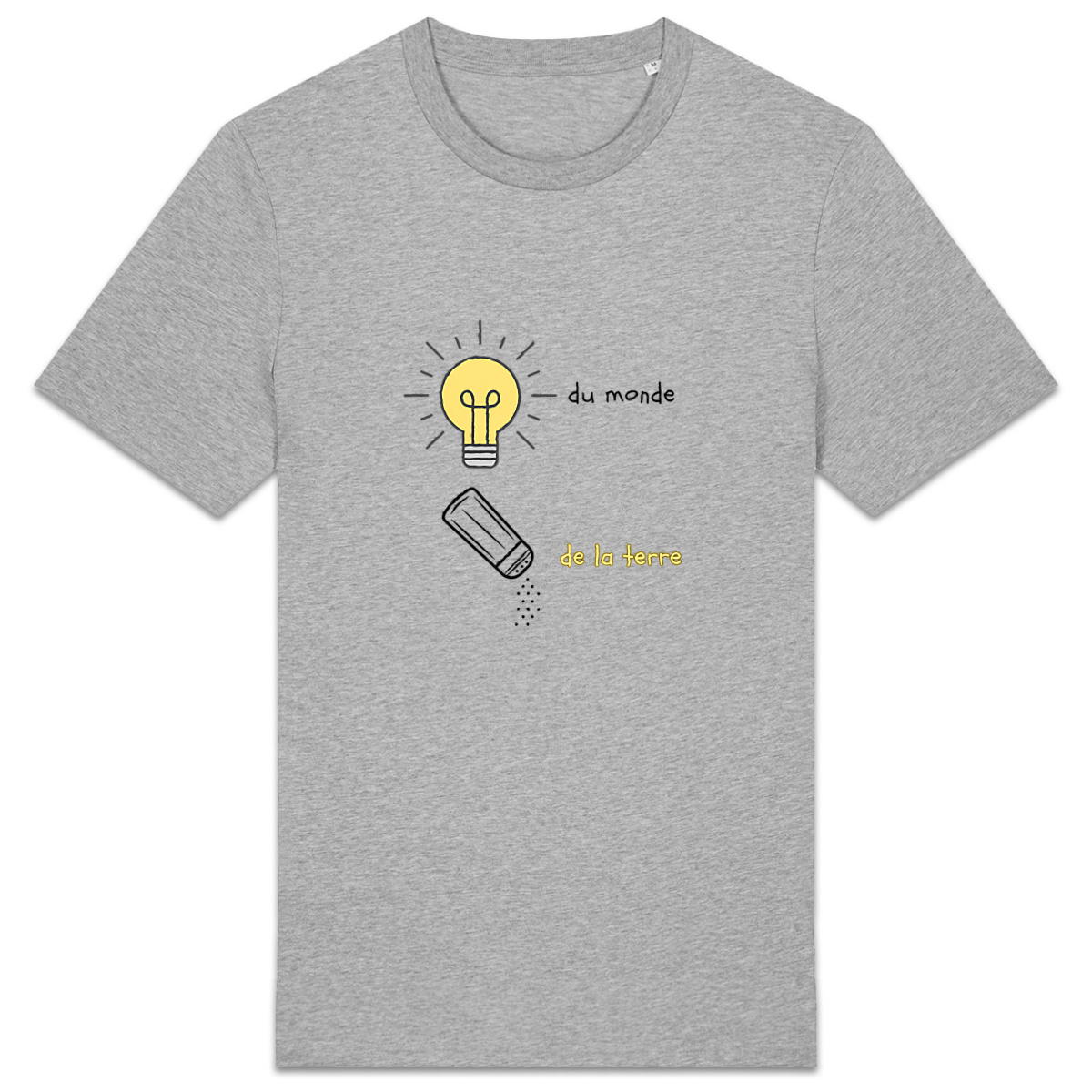 T-shirt chrétien unisexe "Lumière du monde sel de la terre" - Image