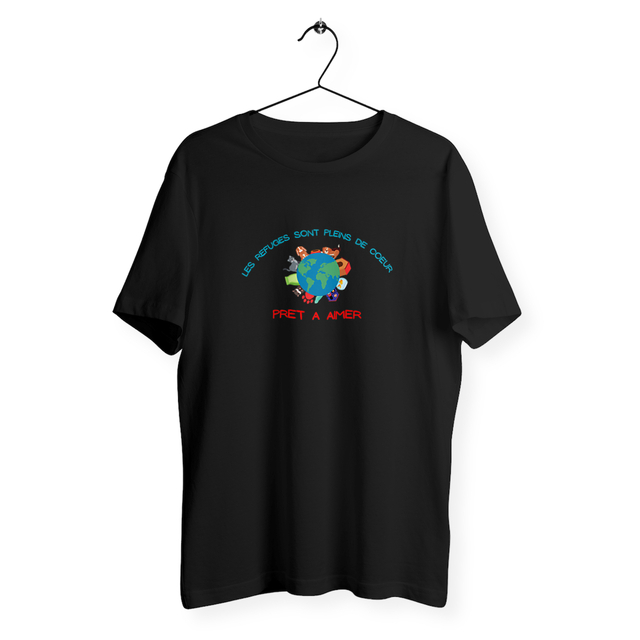 Les refuges sont pleins de cœur, prêt à aimer - T-shirt Bioéthique – Soutien aux animaux et aux refuges - Image